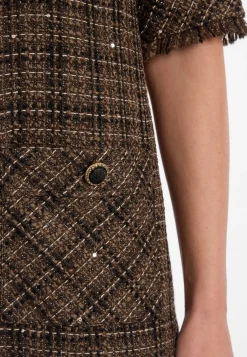 Bouclé Etuikleid mit Taschen Enamaris