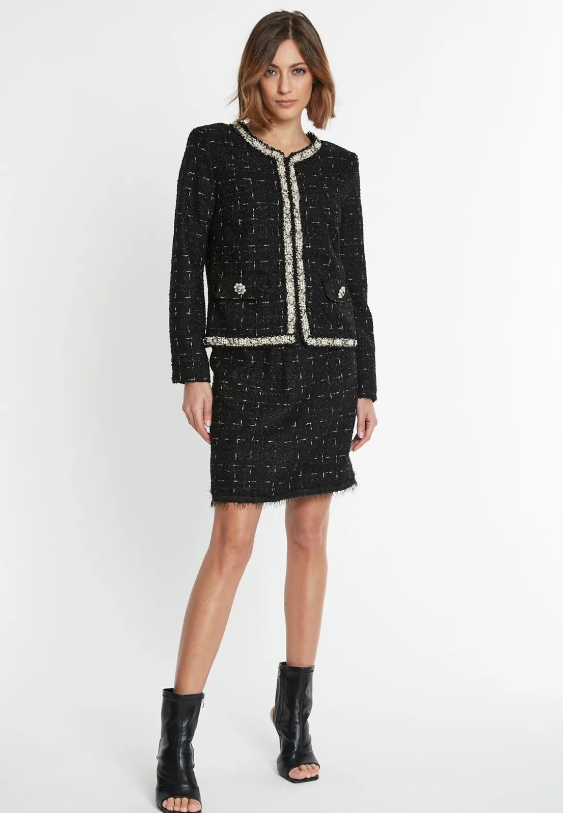 Bouclé Jacke Sadea