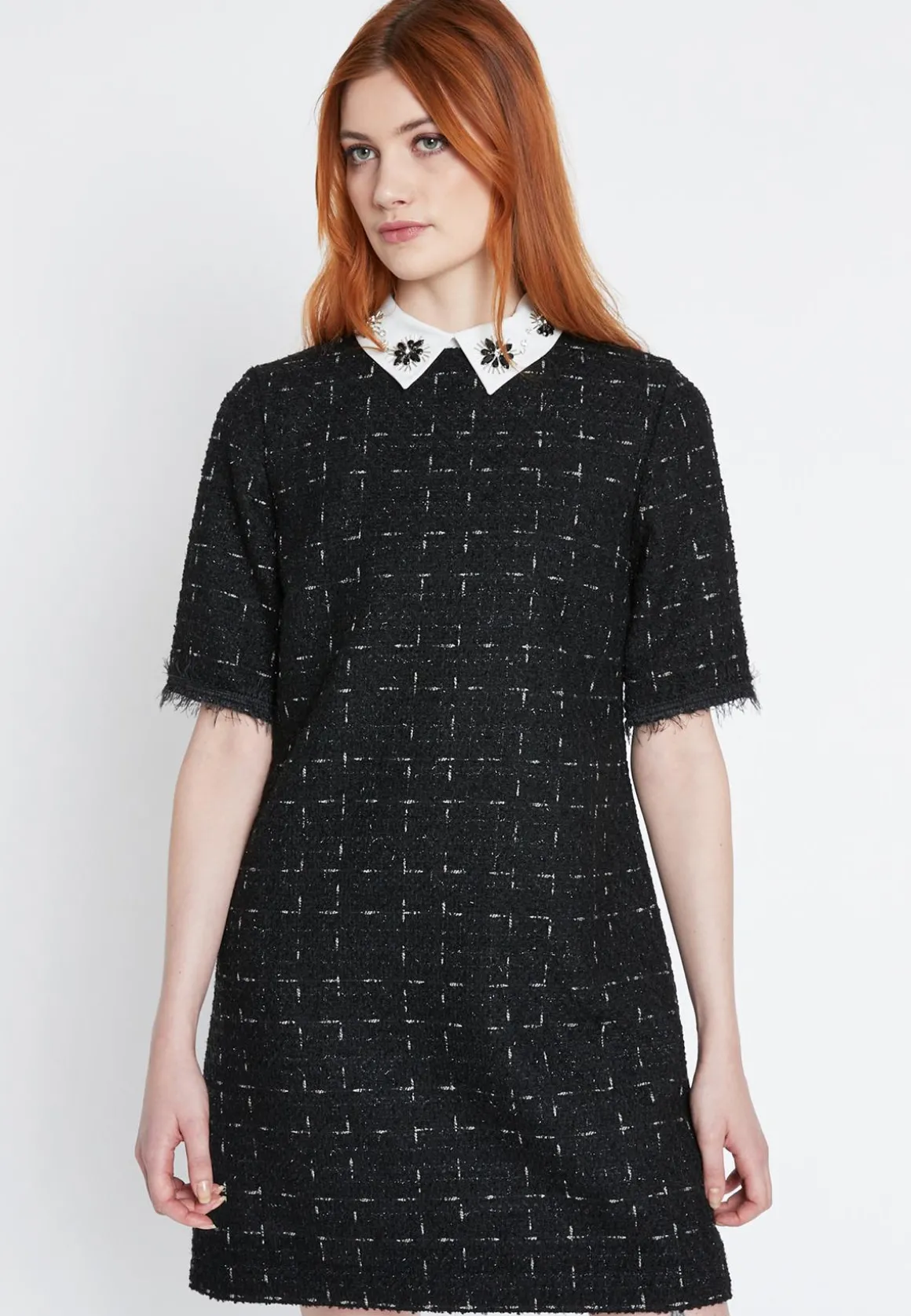 Bouclé Kleid Sadora
