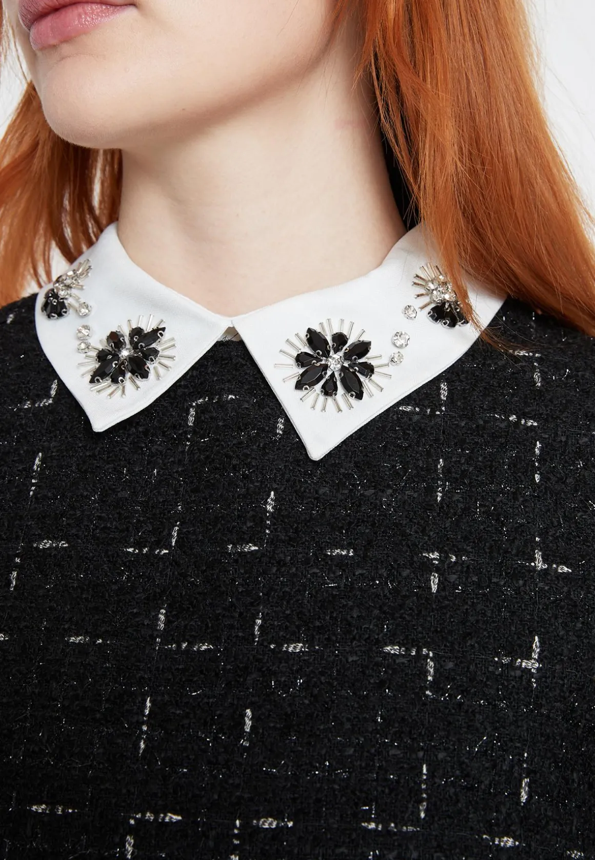Bouclé Kleid Sadora