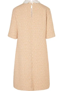 Bouclé Kurzarmkleid mit Kragen Enasa