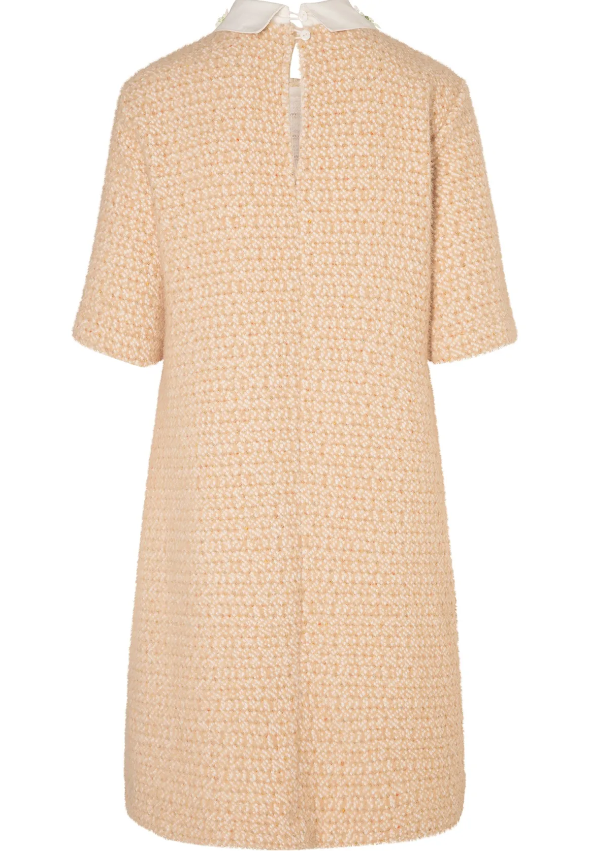 Bouclé Kurzarmkleid mit Kragen Enasa