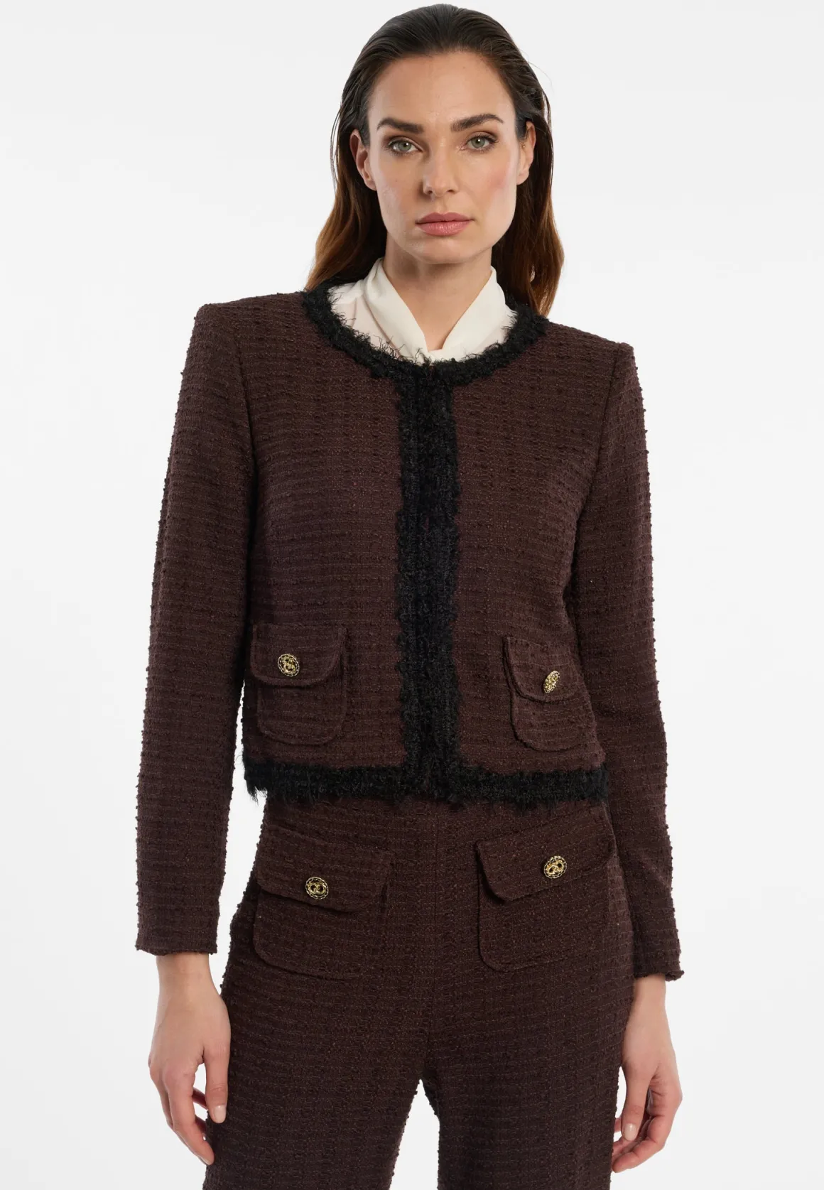 Bouclé-Kurzjacke Enanoris