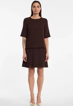Bouclé-Shiftkleid Enarae
