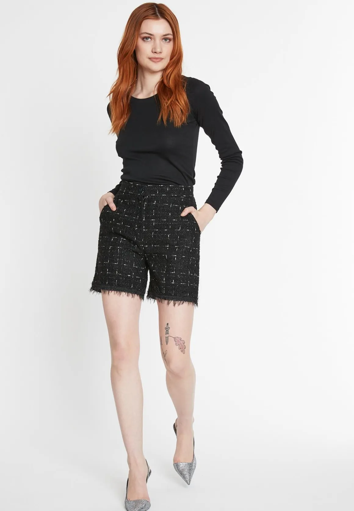 Bouclé Shorts Sadena