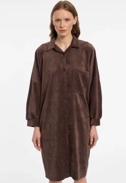 Cord-Hemdblusenkleid Enlivao