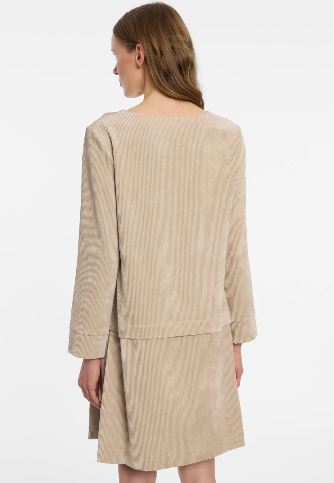 Cord-Kleid mit Faltenrock Enlive