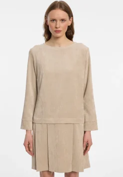 Cord-Kleid mit Faltenrock Enlive