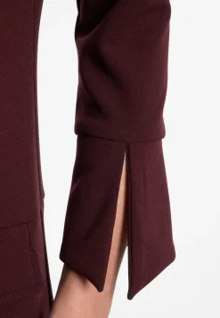 Krepp-Kleid mit Faltenrock Edria