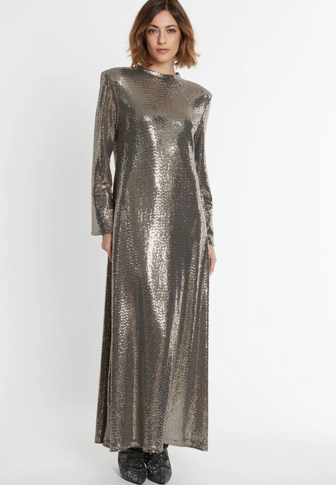 Pailletten Maxikleid Sagaty