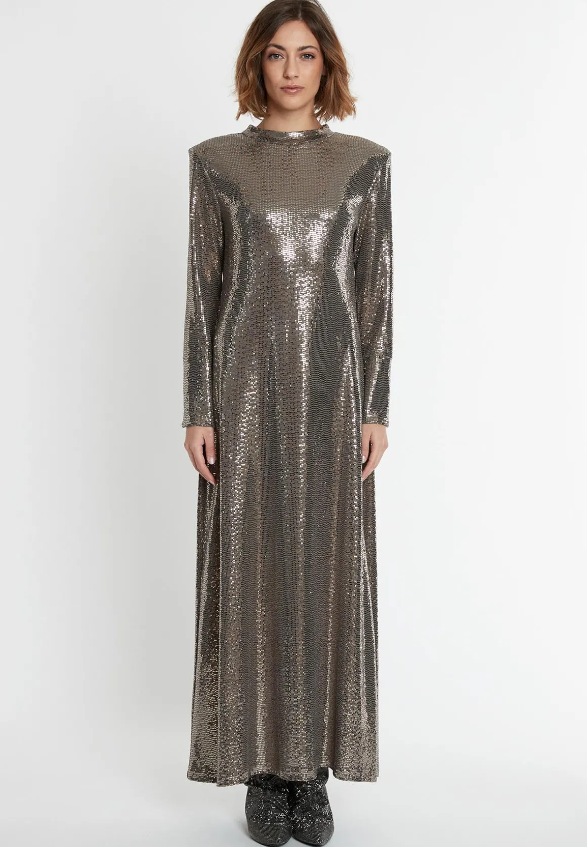 Pailletten Maxikleid Sagaty