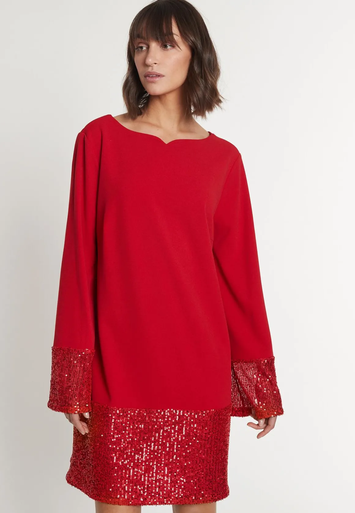 Pailletten Mix Kleid Magosa