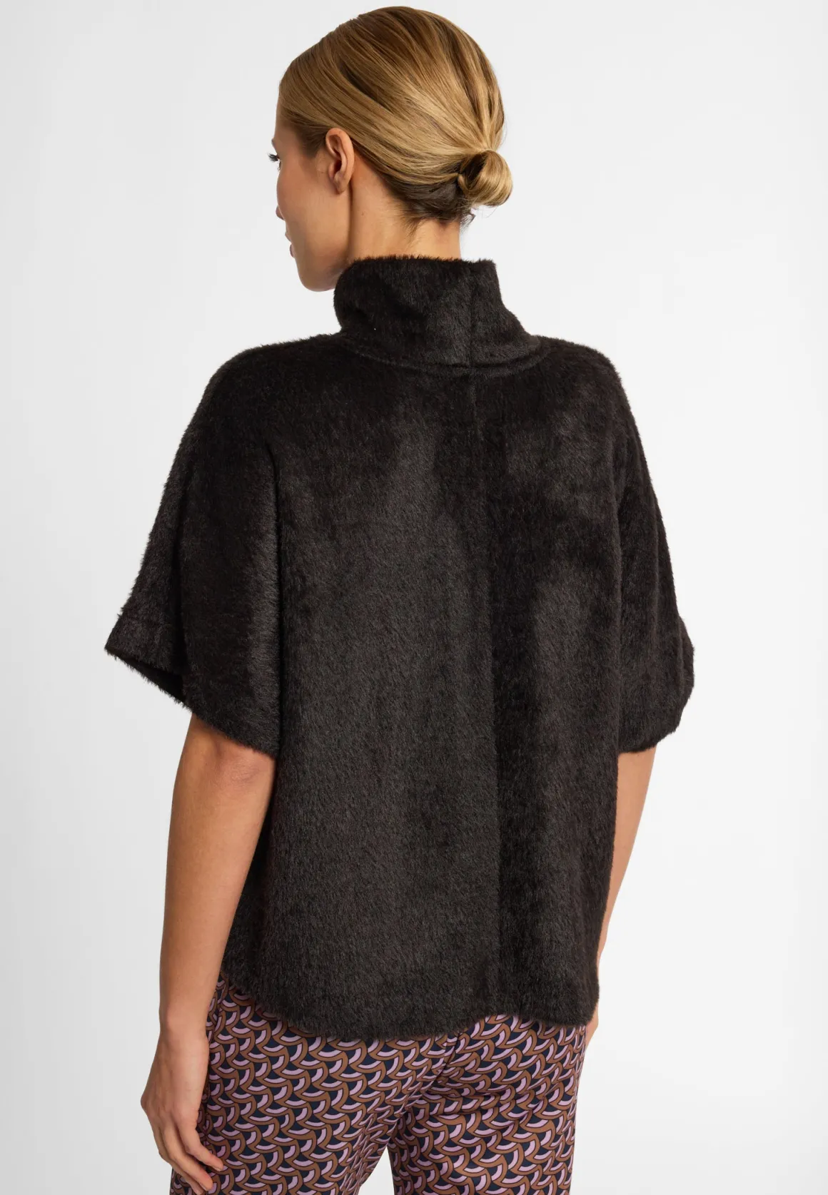 Plüsch-Kurzarm-Pullover Enirys