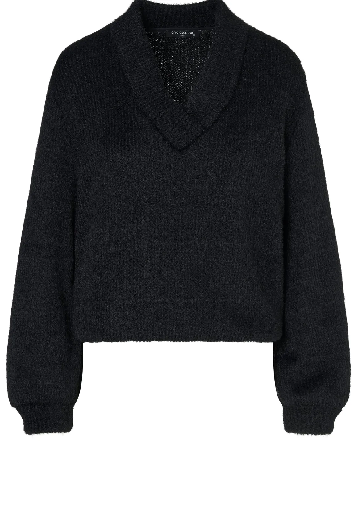 Plüsch-V-Pullover Enaya