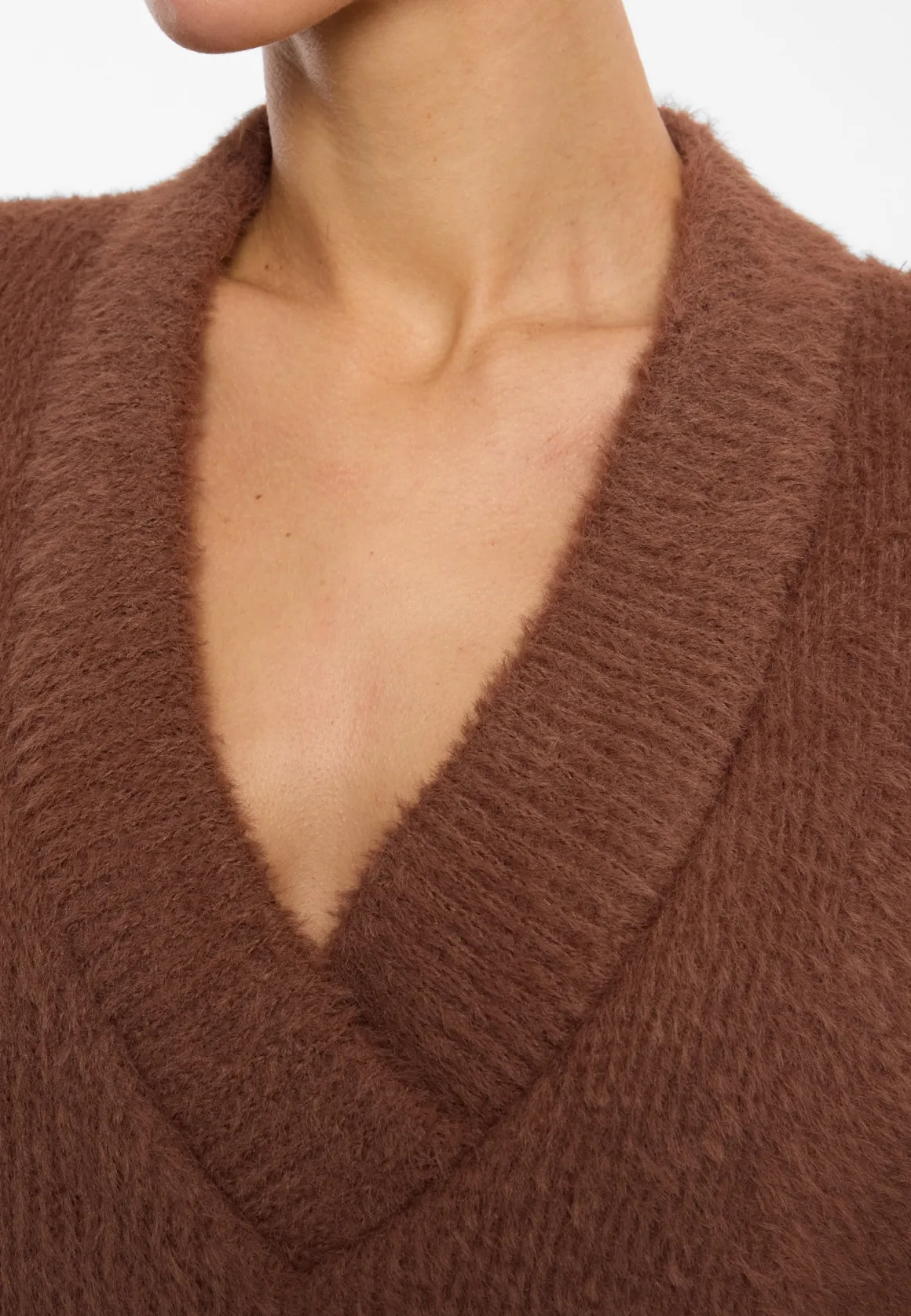 Plüsch-V-Pullover Enayas