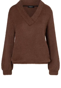 Plüsch-V-Pullover Enayas