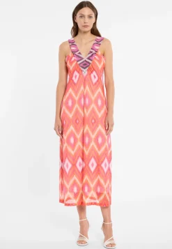 V-Ausschnitt-Kleid Dorelya