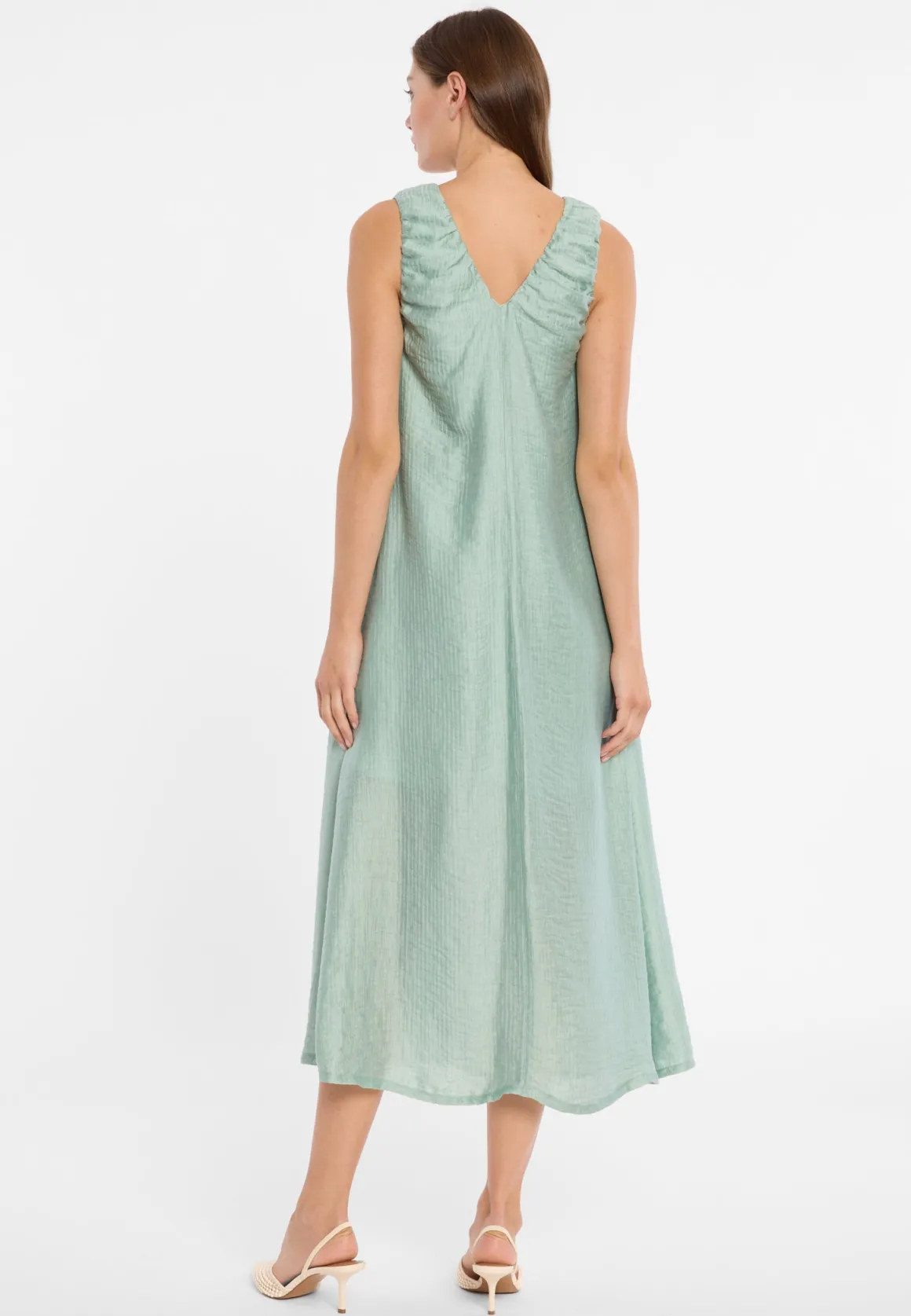V-Ausschnitt-Maxikleid Doreth